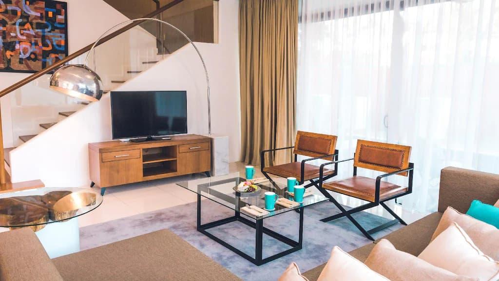 فيلا تاون غرفتي نوم مع مسبح خاص