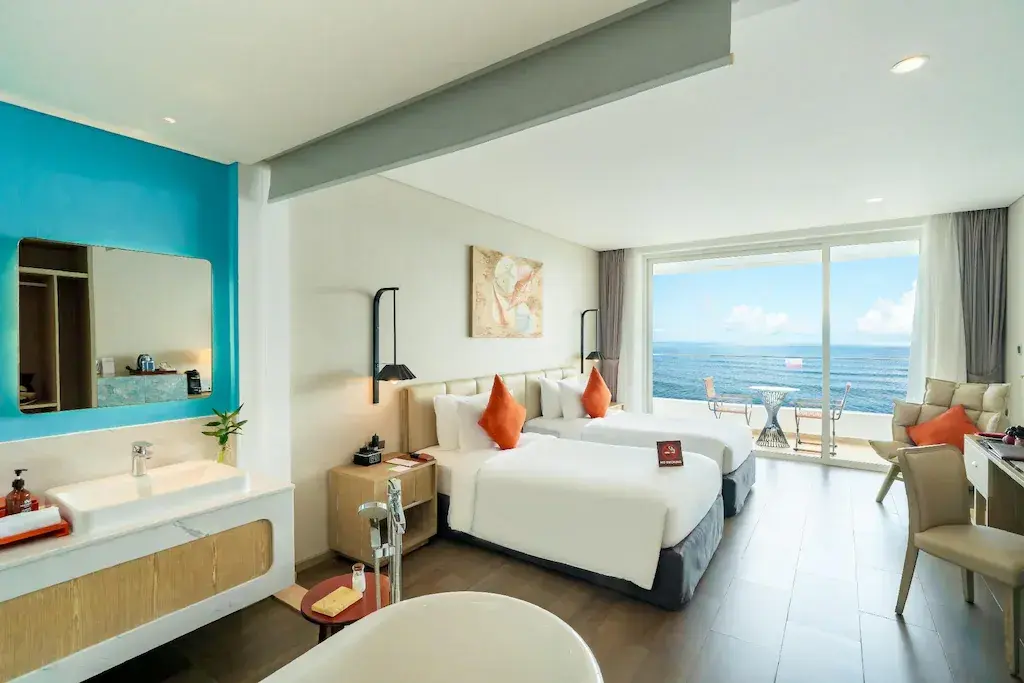 عائلية بإطلالة على المحيط غرفتي نوم