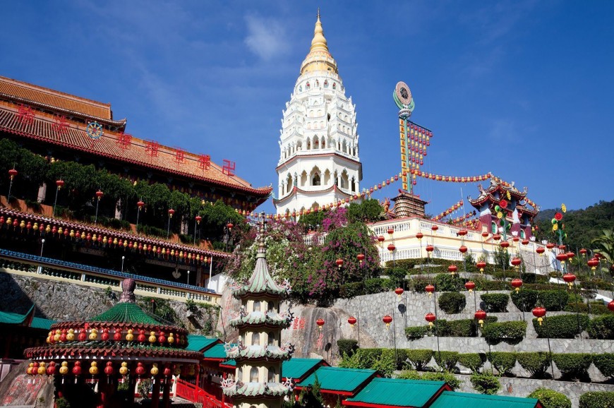 معبد بوذا النائم بينانج بماليزيا معبد بوذا النائم بينانج بماليزيا