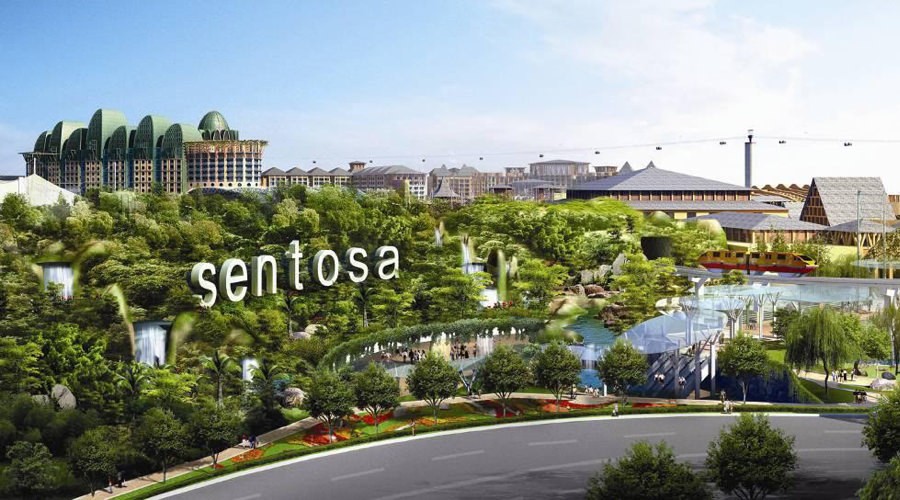 جزيرة سنتوسا في سنغافورة جزيرة سنتوسا في سنغافورة