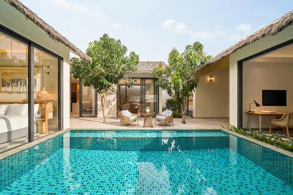 فيلا حديقة 3 غرف نوم مع مسبح خاص