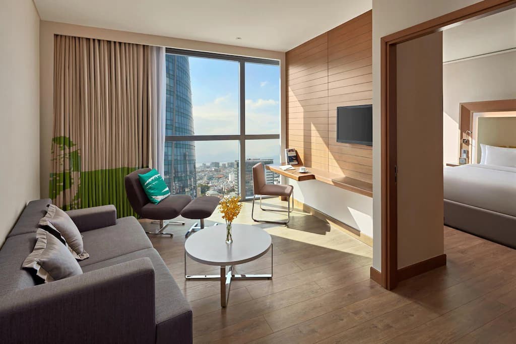 شقة بغرفة نوم واحدة مع مطبخ وحوض استحمام	