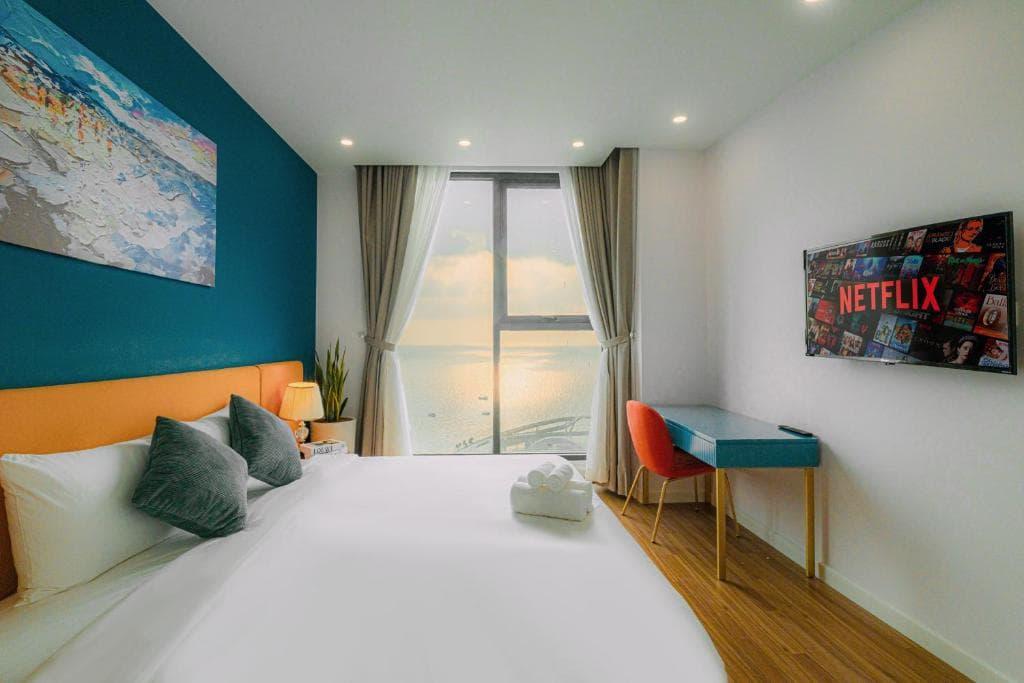 شقة غرفة واحدة مع إطلالة على البحر