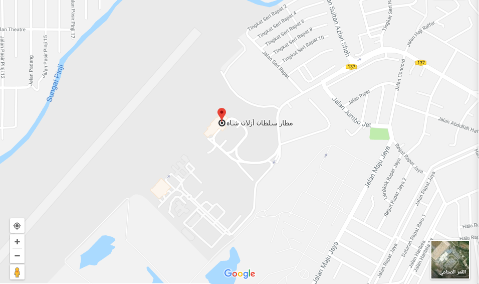 موقع مطار السلطان أزلان شاه إيبوه